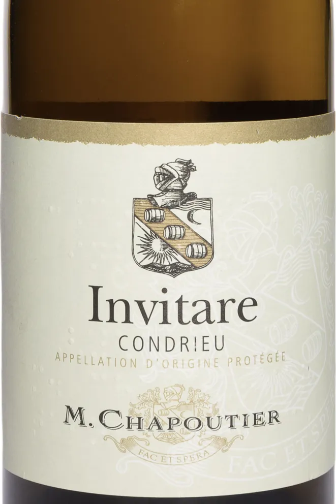 Этикетка M.Chapoutier Condrieu Invitare AOC 2021 0.75 л