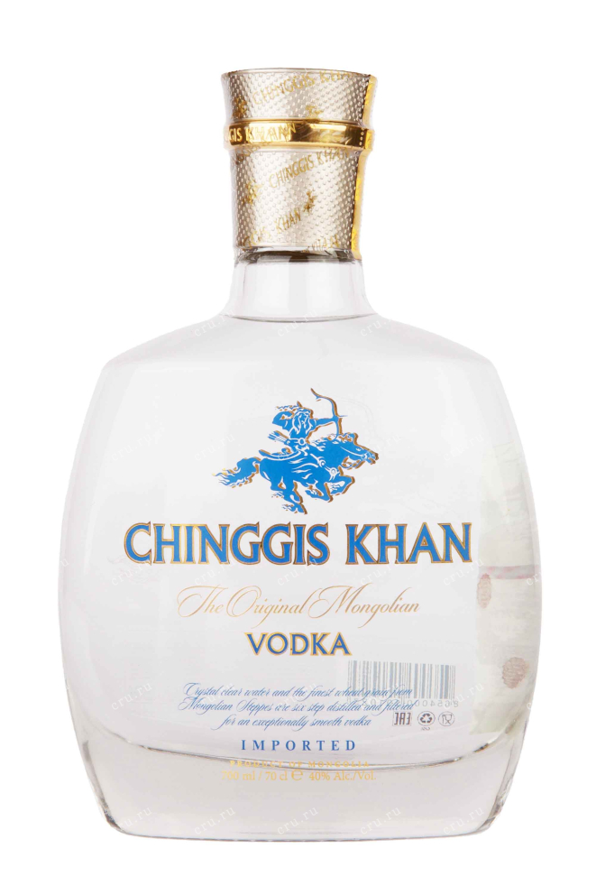 Бутылка Chinggis Khan gift box + 2 bowls 0.7 л