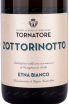 Этикетка Etna Bianco Zottorinotto Tornatore   2020 0.75 л