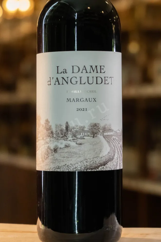 В магазине Крю Профи Chateau Angludet La Dame d'Angludet Margaux AOC 2021 0.75 л
