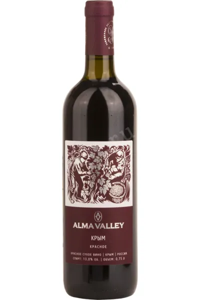 Вино Алма Велли Красное 2017 0.75 л