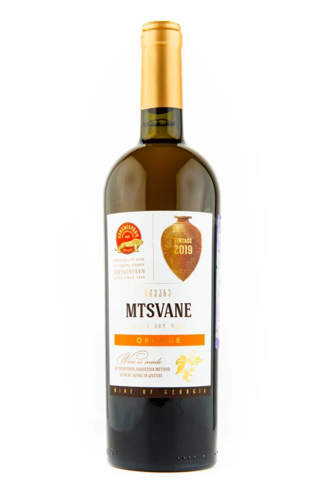 Вино Gruzvinprom Mtsvane Orange Qvevri 2019 0.75 л