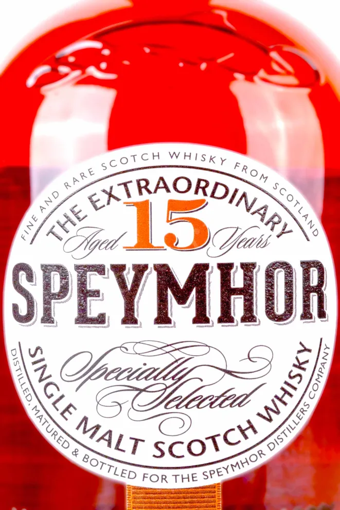 Этикетка Speymhor 15 years 0.7 л