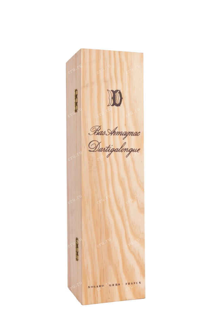 Деревянная коробка Vintage Bas Armagnac Dartigalongue 1961 wooden box 1961 0.5 л