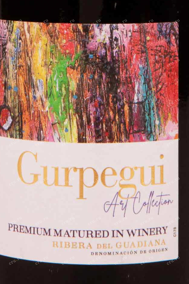 Этикетка Gurpegui Tempranillo Art Collection Premium Matured Winery 2021 0.75 л
