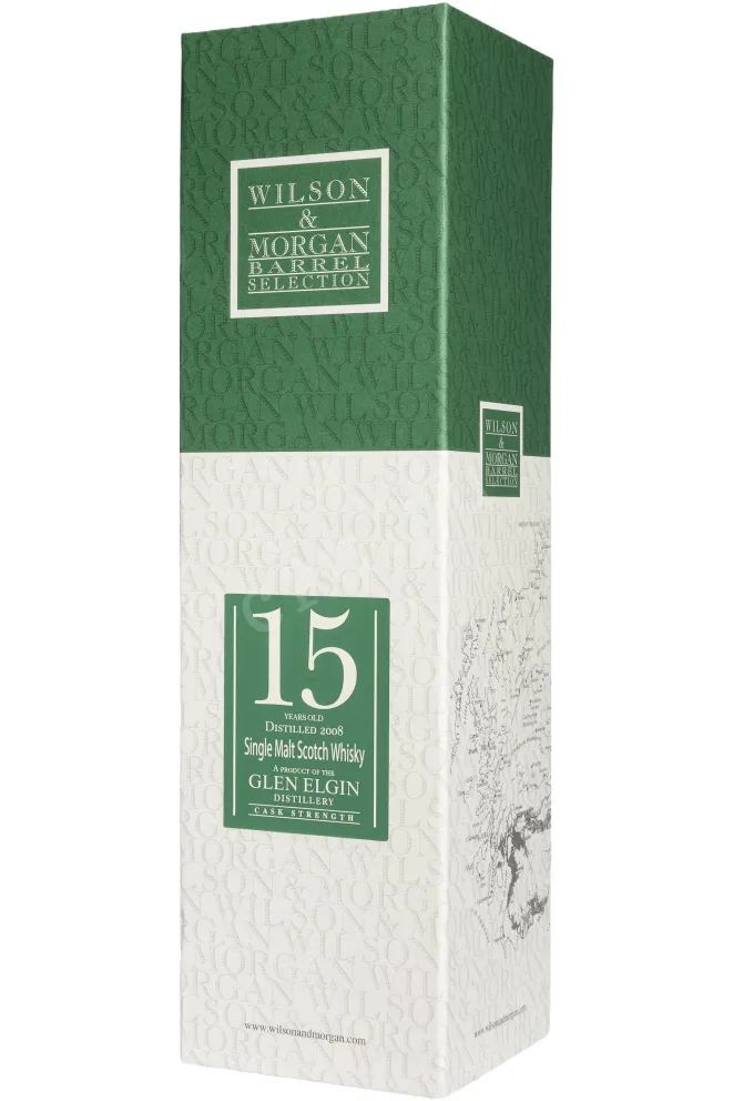 Подарочная коробка Wilson & Morgan Barrel Selection Glen Elgin Sherry Finish Oloroso 15 Years Old in gift box 0.7 л