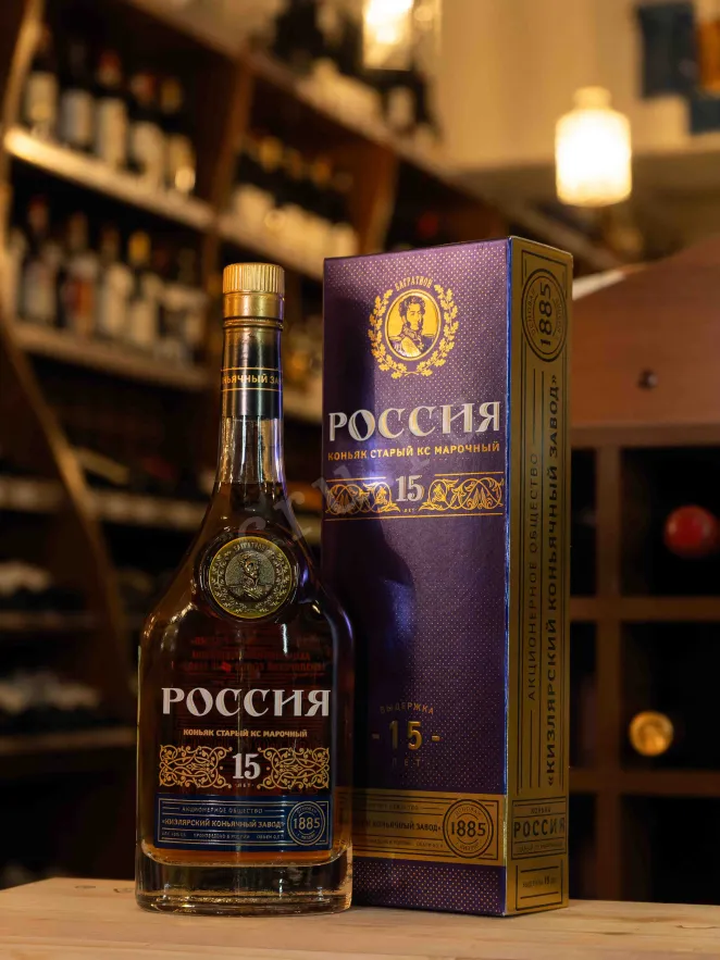 В магазине Крю Профи Rossiya 15 years gift box 0.5 л