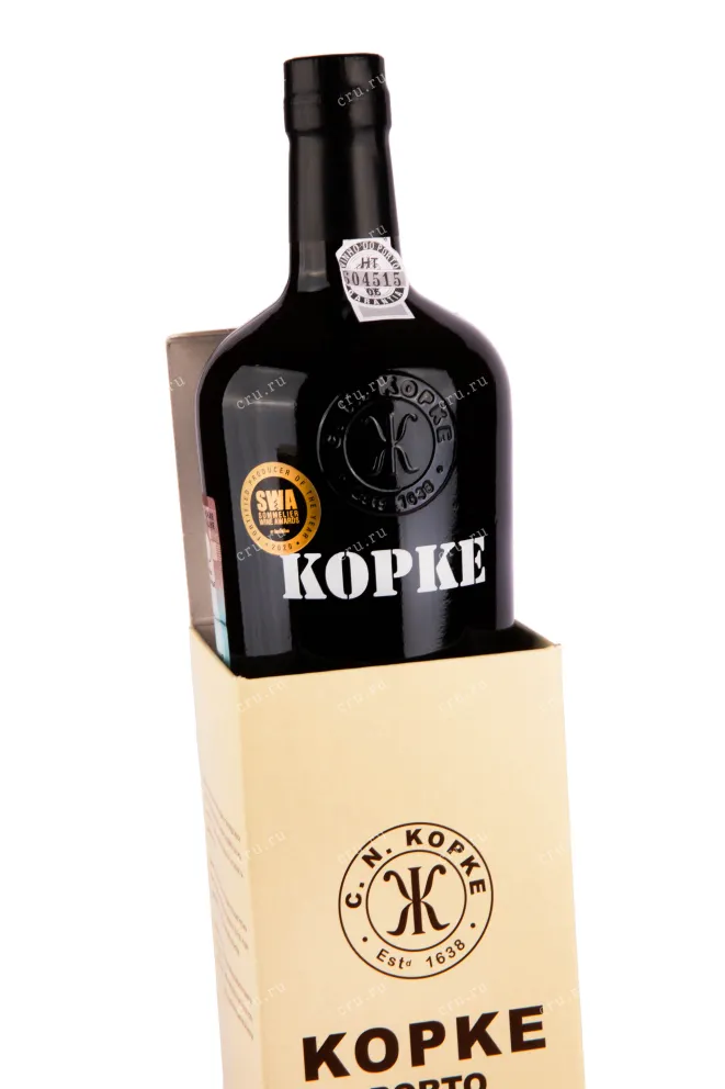 Бутылка в коробке портвейна Копке Файн Тони в подарочной коробке 0.75 л