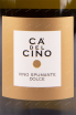 Этикетка игристого вина Ca del Cino Dolce 0.75 л