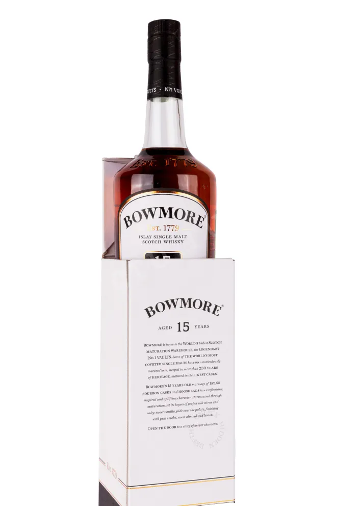 В подарочной коробке Bowmore 15 years in gift box 1 л