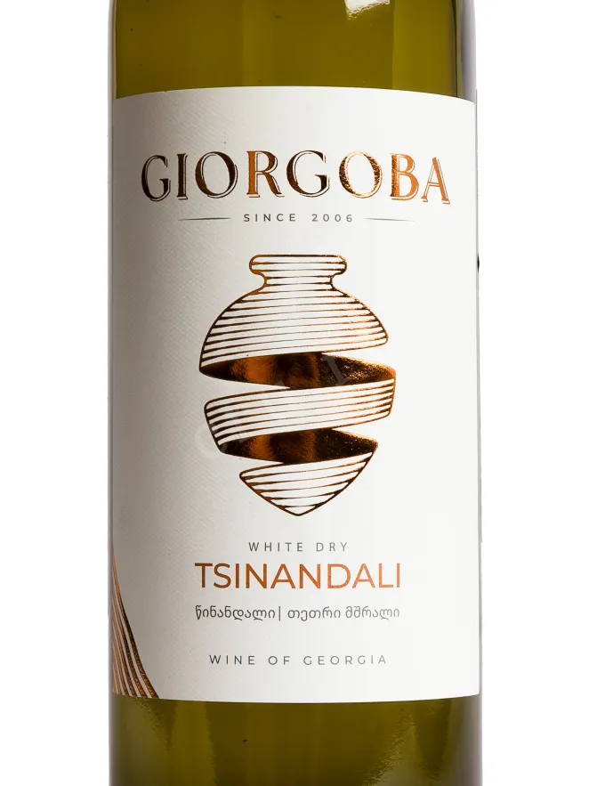 Этикетка Giorgoba Tsinandali 2022 0.75 л