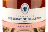 Контрэтикетка Besserat de Bellefon Rose Brut  0.75 л