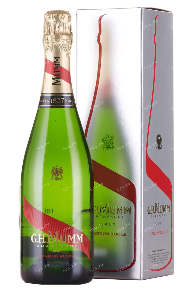 Шампанское Mumm Cordon Rouge in gift box  0.75 л