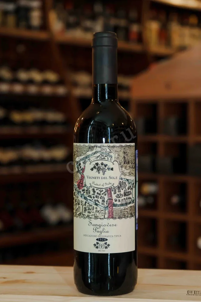 В магазине Крю Профи Vigneti Del Sole Sangiovese Puglia IGT 2024 0.75 л