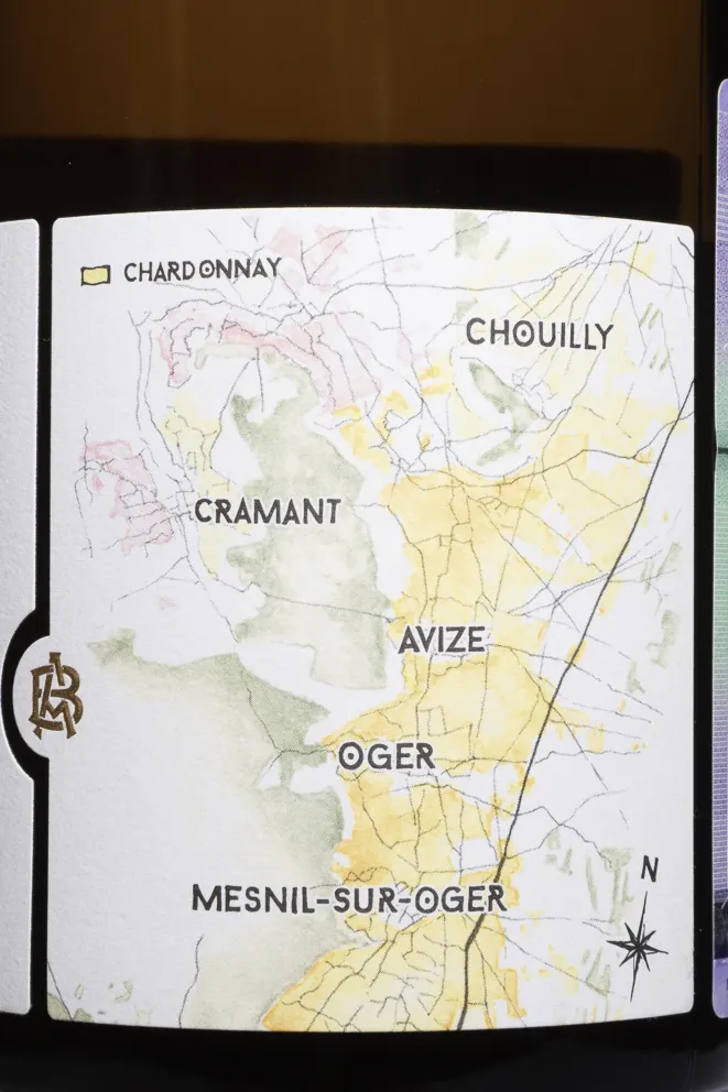 Этикетка A.Bergere Blanc de Blans Grand Cru 2022 0.75 л