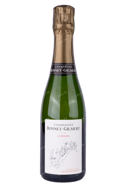 Шампанское Bonnet-Gilmert La Réserve Grand Cru Blanc de Blancs 2019 0,375 л