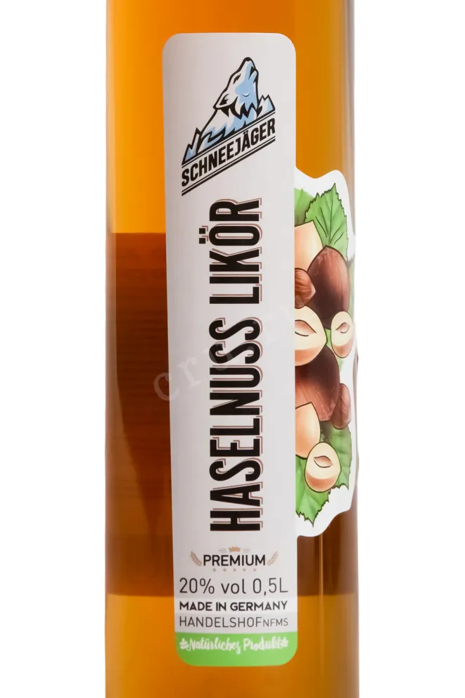 Этикетка Schnee Jager Hazelnut 0.5 л