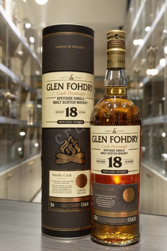 В магазине Крю Профи Glen Fohdry 18 year smoke cask in tube 0.7 л