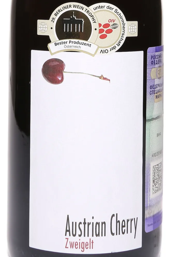 Этикетка Weingut R&A Pfaffl Austrian Cherry 2024 0.75 л