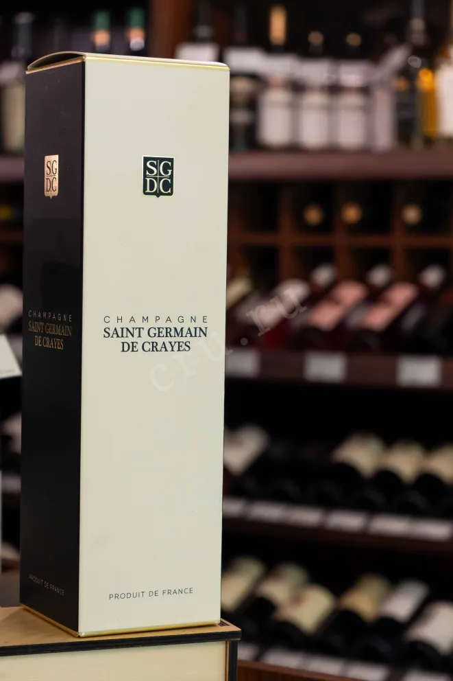 В магазине Крю Профи Saint Germain de Crayes Blanc de Blancs Brut in gift box 2018 0.75 л