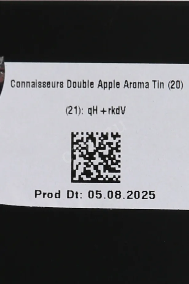 Контрэтикетка Connoisseurs Double Apple Aroma 0 л