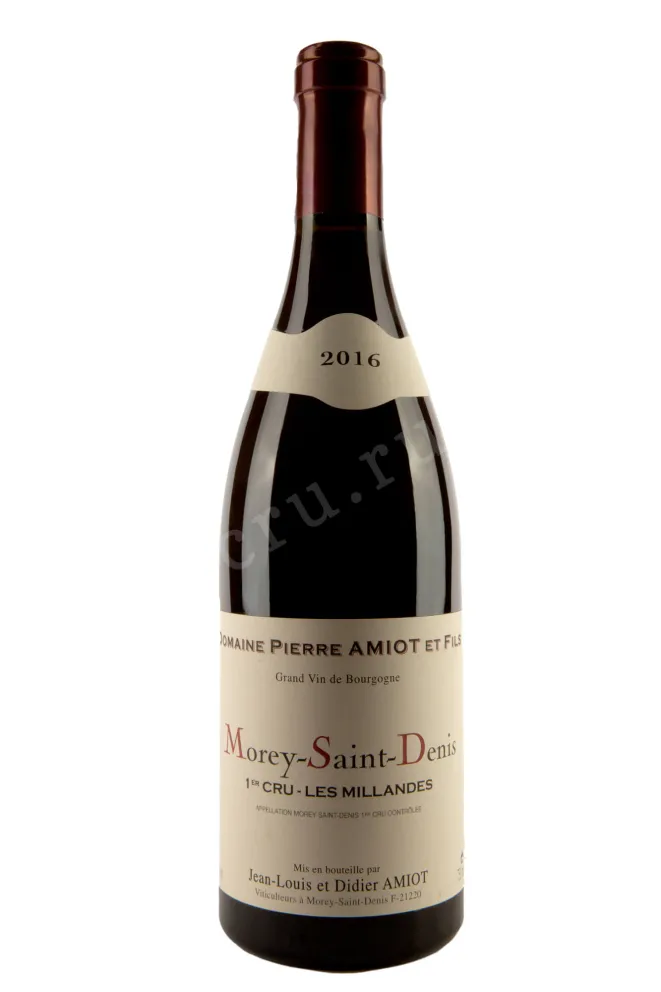 Вино Morey-Saint-Denis Premier Cru Les Millandes AOC Domaine Pierre Amiot et Fils 2016 0.75 л