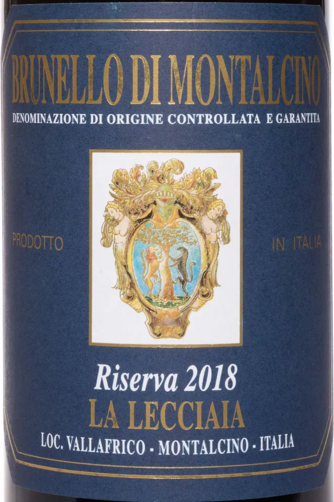 Этикетка Brunello Di Montalcino La Lecciaia Reserva 2018 0.75 л