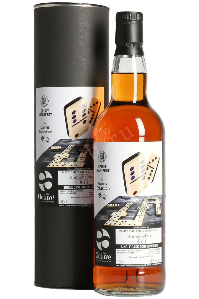Виски The Octave Spirit Manifest Games Collection Bunnahabhain 11 years in tube 2014 0.7 л