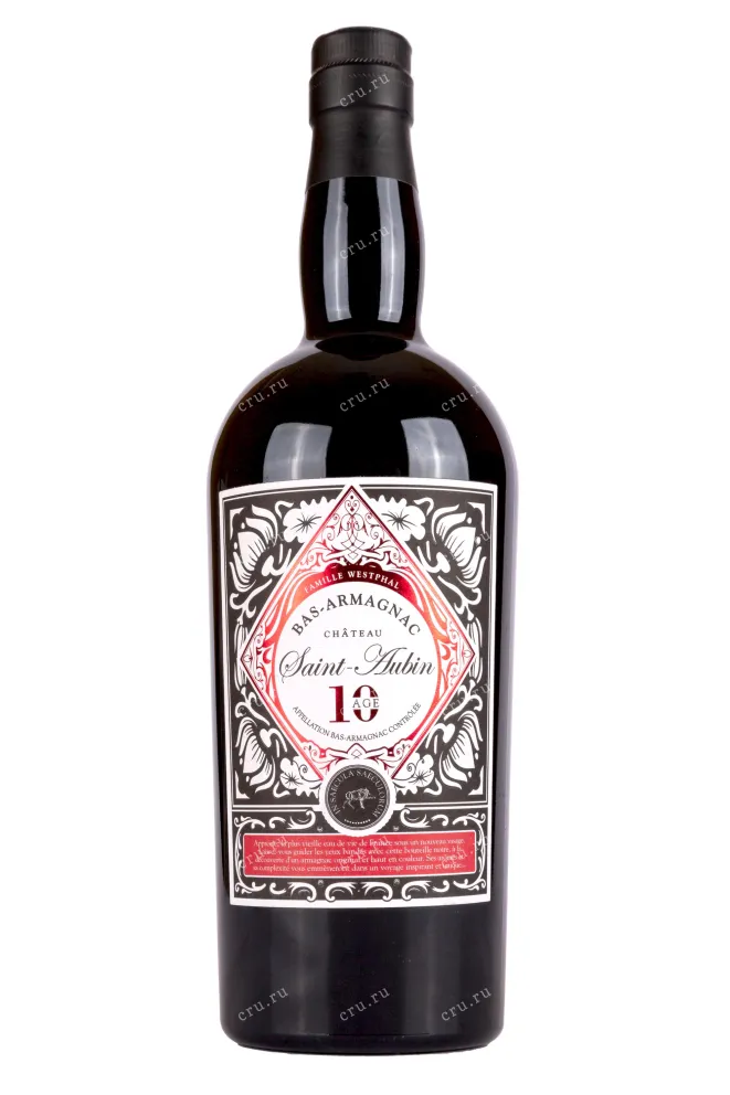 Бутылка Saint Aubin 10 age Bas-Armagnac gift box 2013 0.7 л