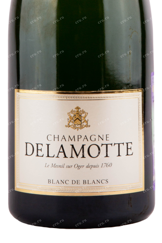 Этикетка игристого вина Delamotte Brut Blanc de Blancs 1.5 л