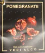 Этикетка Vedi Alco Pomegranate in gift box 0.75 л
