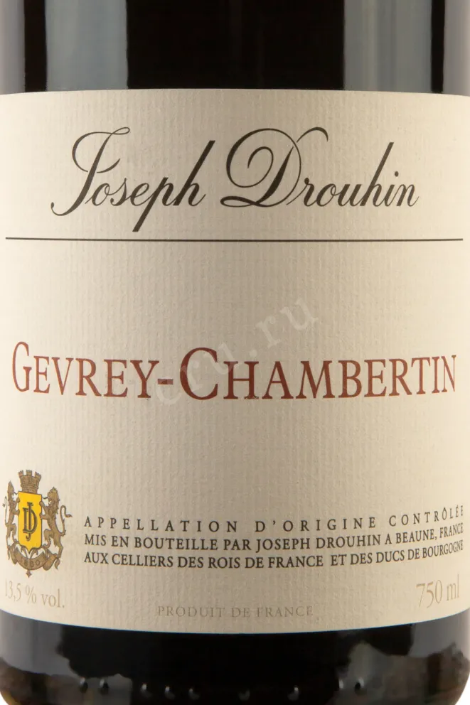 Этикетка Gevrey-Chambertin Joseph Drouhin  2017 0.75 л