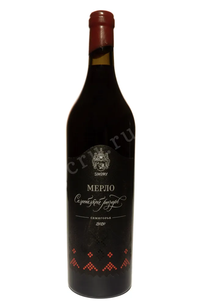 Вино Сикоры Мерло Семейный Резерв 2020 0.75 л