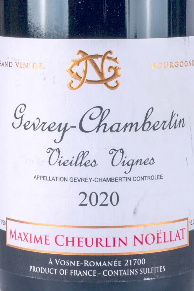 Этикетка Maxime Cheurlin Noellat Gevrey-Chambertin Vieilles Vignes  2020 0.75 л