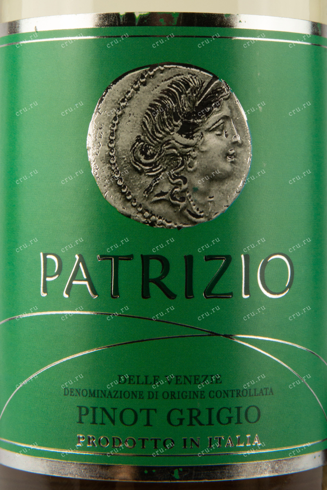 Этикетка вина Патрицио Пино Гриджо 0,75