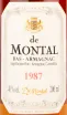 Арманьяк De Montal 1987 0.2 л