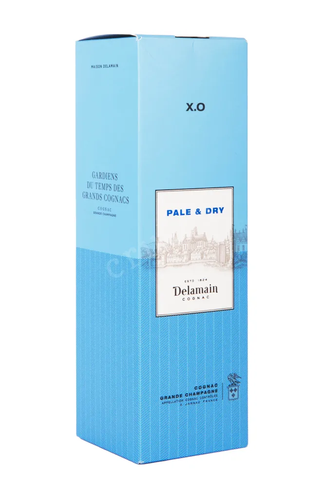 Подарочная коробка коньяка Деламен Гран Шампань Пейл энд Драй ХО 2011 0.2