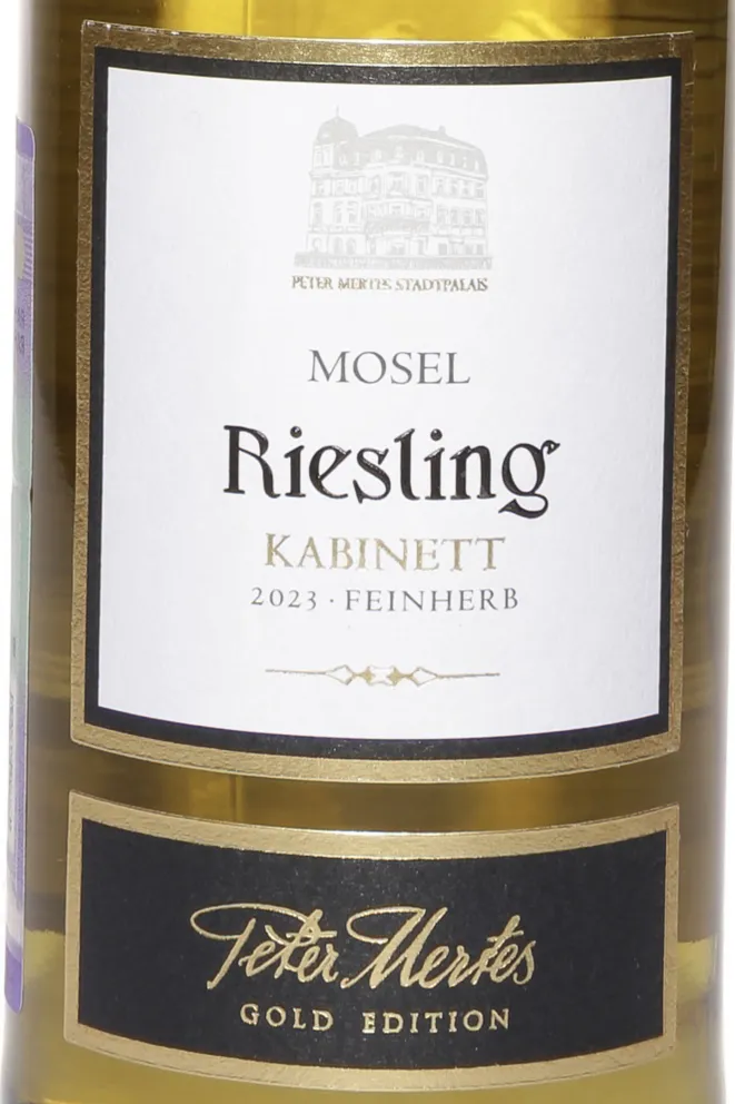 Этикетка Peter Mertes Gold Edition Riesling Kabinett 2022 0.75 л