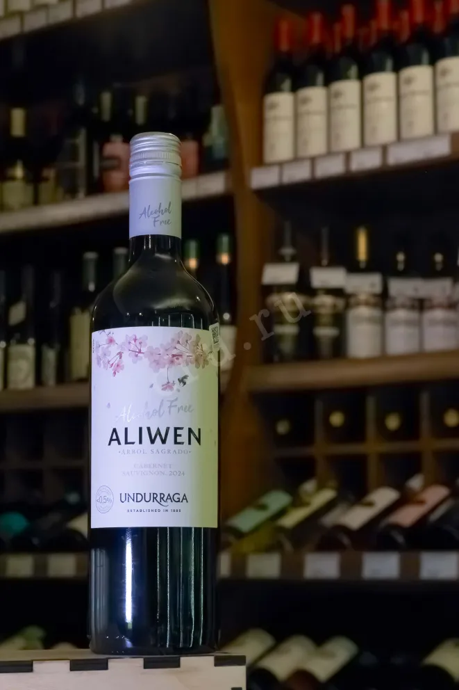 Вино Undurraga Aliwen Cabernet Sauvignon Alcohol Free DO 2023 0.75 л
