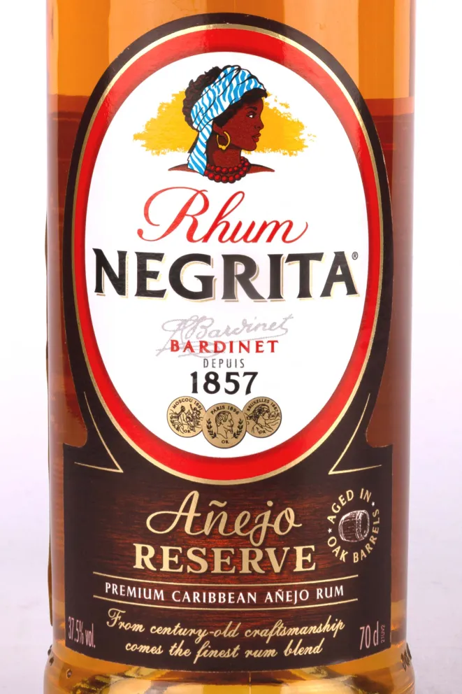 Этикетка Negrita Anejo Reserve 0.7 л