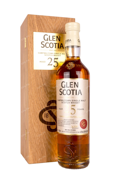 Виски Glen Scotia 25 years in wooden box  0.7 л