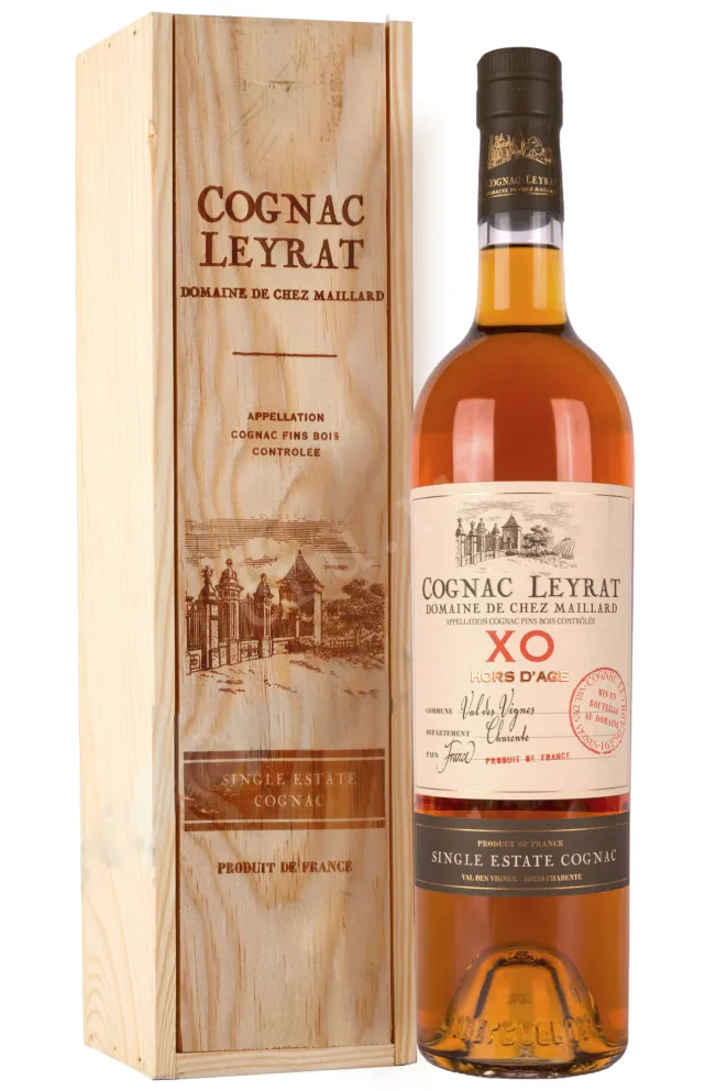 Коньяк Leyrat XO Hors d'Age wooden box  0.7 л