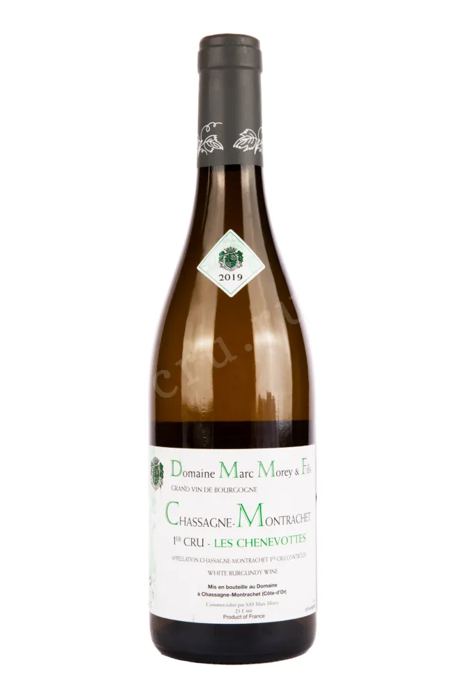 Вино Marc Morey Chassagne-Montrachet 1-er Cru Les Chenevottes 2019 0.75 л
