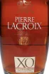 Этикетка Pierre Lacroix XO AOC in gift box 2013 0.7 л