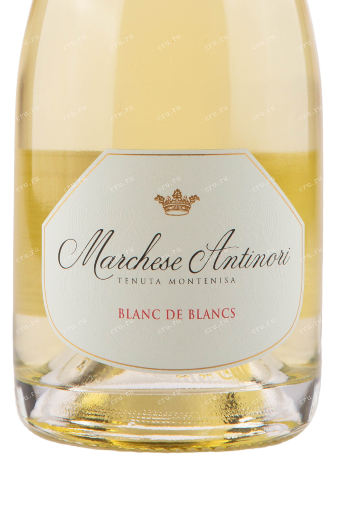 Этикетка игристого вина Marchese Antinori Blanc de Blancs Brut 2016 1.5 л