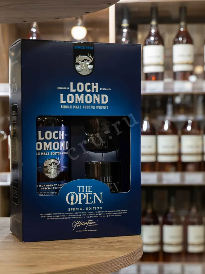 В магазине Крю Профи Loch Lomond 150th The Open Special Edition Single Malt in gift box + 2 glasses 0.7 л