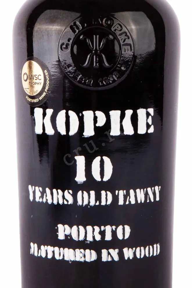 Этикетка Kopke Porto 10 years 2010 0.75 л