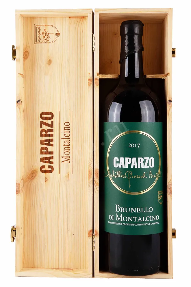 В деревянной коробке Caparzo Brunello di Montalcino in wooden box 2017 3 л