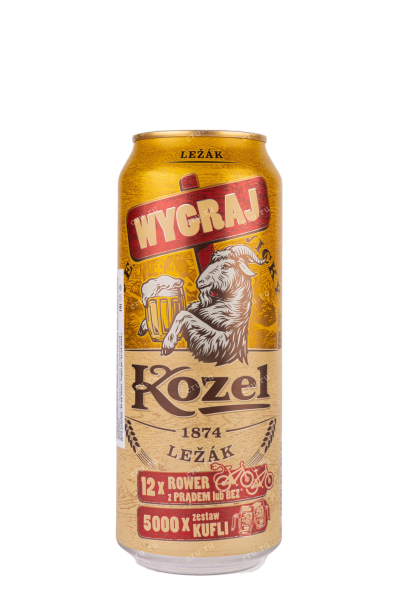 Пиво Velkopopovicky Kozel Svetly in metal can  0.5 л