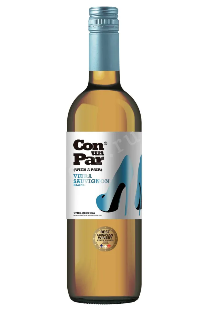 Вино Con Un Par Viura-Sauvignon Blanc Utiel-Requena DO  0.75 л